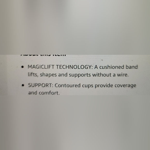 NWOT GLAMORIZE MAGICLIFT ORIGINAL SUPPORT BRA WIREFREE 36C - Picture 7 of 11